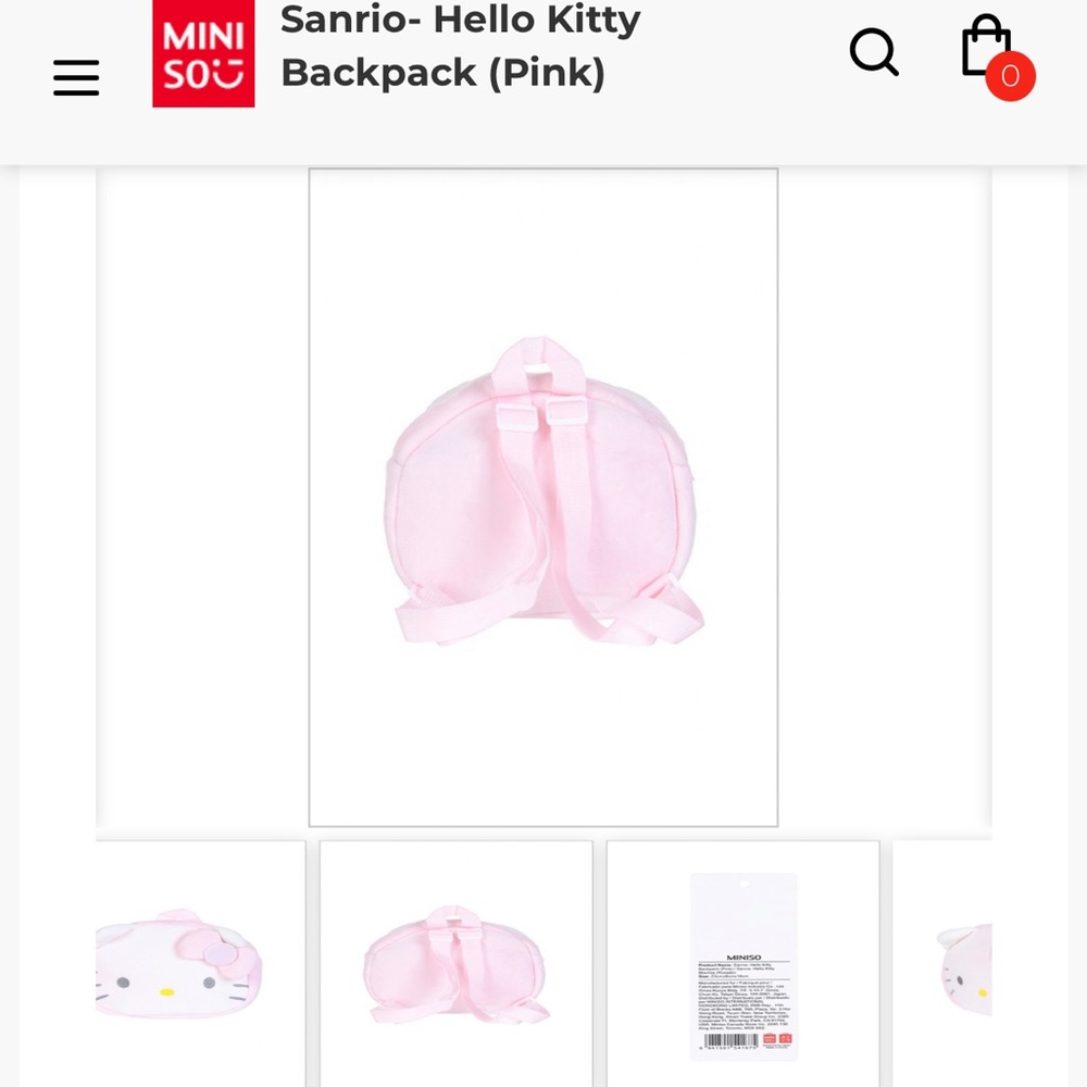 Miniso mini backpack - Picture 3 of 5